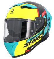 CASCO SHIRO ALPHA RACER ONE AZUL MATE - details 1