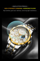 Reloj De Hombre POEDAGAR Moda Cronógrafo Luminoso Impermeable Con Fecha Reloj De Pulsera De Acero Inoxidable Cuadrado Reloj Para Hombre - details 7