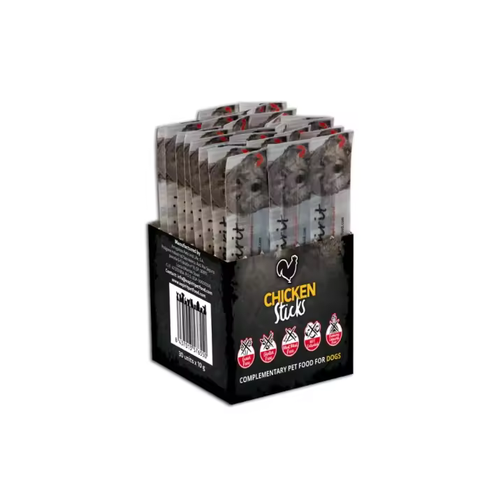 ALPHA SPIRIT - Snacks (60x10 gr) - Barritas Individuales para Perros (Pollo, Pavo, Hígado, Pato, Pescado o Jamón) (2 Cajas con 30 Unidades de 10 gramos) - 1