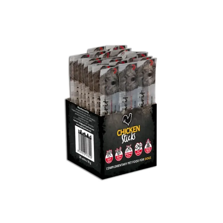 ALPHA SPIRIT - Snacks (60x10 gr) - Barritas Individuales para Perros (Pollo, Pavo, Hígado, Pato, Pescado o Jamón) (2 Cajas con 30 Unidades de 10 gramos) - 1