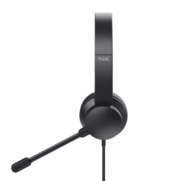 Auriculares USB para PC Trust Ayda, Micrófono Ajustable con Función Silencio, Sonido Estéreo, Control de Volumen en Auricular, Conexión USB, Diseño Ligero y Cómodo, Diadema Ajustable y Almohadillas Suaves, Ideal para Videollamadas, Uso Empresarial y Hogar - 1