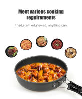 Sartén De Camping WESTTUNE De Aluminio Plato De Picnic Con Manija Plegable Portátil Cocina Al Aire Libre Herramientas De Cocina Para Senderismo - details 4