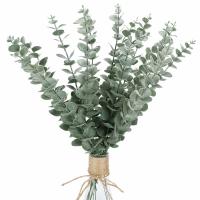10Pcs Bouquet De Hojas De Eucalipto Artificiales Decoración Para Bodas Y Fiestas En Casa Y Jardín Adorno Exterior Para Habitaciones Y Mesas - details 3