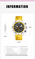 Reloj Militar De Cuarzo Para Hombre ONOLA Resistente Al Agua Con Cinta Fluorescente Multi Funcional Y Banda De Silicona De Alta Calidad - details 5