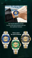 Reloj CURREN Para Hombre Diseño Mécanico Imitado En Acero Inoxidable Bandeja Luminoso Resistente Al Agua Estilo Casual Y Moda - details 1