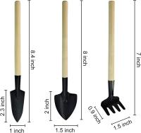 Juego De Herramientas De Jardinería Mini Tres Piezas Shovel Multi-Function Harrow Shovel Para Plantar Y Rociar Tierra Y Suelo - details 2