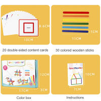 Juego Educativo Montessori De Madera Para Niños Creativo Con Palos Y Anillos Juego De Lógica Para El Desarrollo Infantil Temprano Para Niños Mayores De 3 Años - details 22