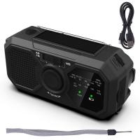 Radio de iluminación con manivela manual, duración, Alimentación por Energía Solar, para supervivencia al Aire Libre y Camping,Radio de Cuerda recargable por USB, Carga Móvil, FM Radio, Indoor LED - details 1