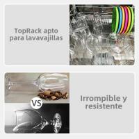 MICHLEY Jarrones De Vino De Plástico Inquebrantables 2/4/6PCS Rojos Para Picnic Reutilizables En Lavavajillas 12.5oz 355ML Para Fiesta Barra - details 1