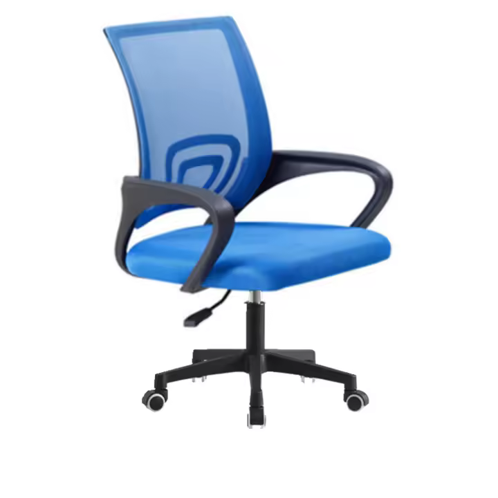 Silla de Oficina con Soporte Lumbar Giratoria Escritorio Sillon Ruedas Despacho casa salon habitacion ergonómica Gaming, escritorio, silla nordico tulipu NEGRO GRIS - 1