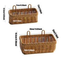 Cesta De Almacenamiento Para Jengibre Y Ajo Montada En La Pared Cesta Colgante De Plástico Tejida Para Cocina Cesta De Rattan Ecológica - details 5