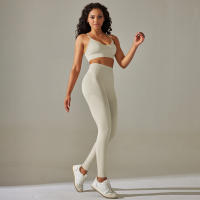 Conjunto De Leggings De Yoga Para Mujer Ropa Deportiva De Gimnasio Conjunto De Leggings Y Sujetador De Cintura Alta Sin Costuras Transpirable Y Anti-Pelusa - details 17