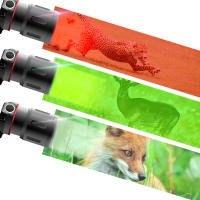 Linterna Frontal LED 3 Modos Zoomable Torcha Frontal 18650 Luz De Pesca Roja Azul Verde Morada 395nm UV Para Caza - details 0
