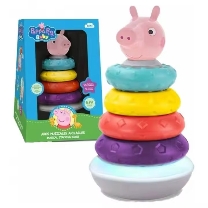 AROS MUSICALES APILABLES PEPPA PIG DE KIDS - 1