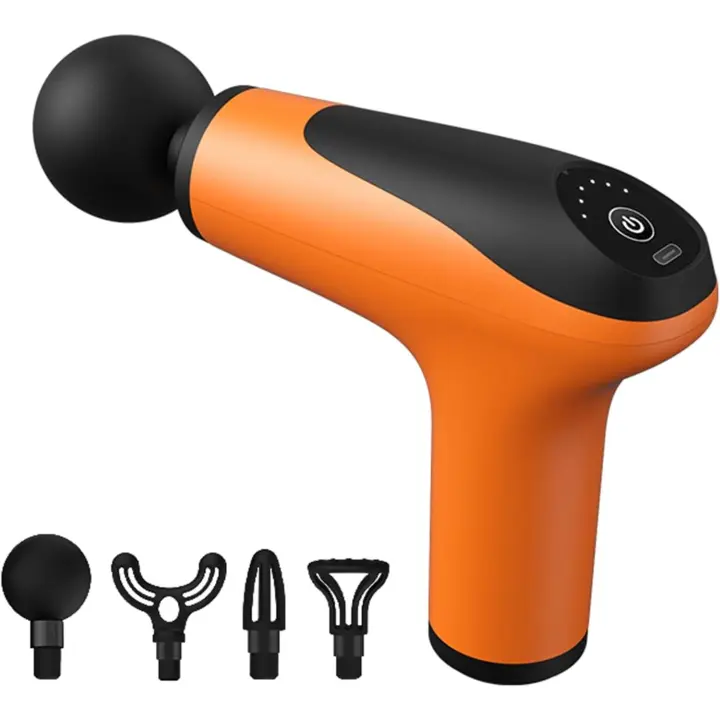 PORCHEDDU Mini Pistola de masaje, masaje muscular Pequeño, masajeador portáthil, Pistola de masaje de percusión, compacta y Ligera, recarga Type-C, Gift de relajación para todo el cuerpo y la espalda, adecuado para helbres y Mujeres - 1