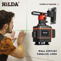 Nivel Láser Verde HILDA 16/12 Líneas 4D Auto-Nivelado 360 Grados Horizontal Y Vertical Super Potente Con Haz De Láser Verde - details 5