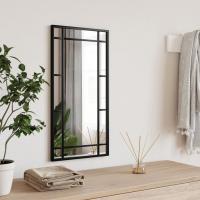 vidaXL Espejo de Pared Cuadrado Decoración Colgante para Salón Hierro Negro Dimensiones 30 x 30 cm,  40 x 40 cm,  30 x 60 cm y mas - details 4