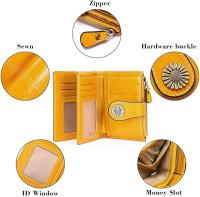 Monederos para Mujer, Cuero auténtico pequeño y Compacto Cartera para Mujer con protección RFID - details 4
