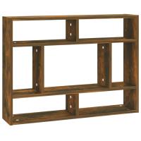 vidaXL Estantería de pared madera contrachapada 75x16x55 cm Blanco, Negro, Roble Sonoma Mueble Almacenaje Estantería para Oficina, Estudio, Dormitorio Estantería/Librería/ mueble de Almacenamiento - details 3