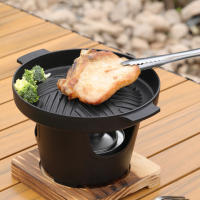 Estufa De Alcohol Japonesa Portátil Para Barbacoa Mini Estufa De Barbacoa Hibachi Para Camping Y Picnic Material De Aluminio Color Como En La Imagen - details 9