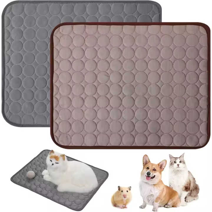 Alfombra Refredante para Perro Gato, 2 Piezas Auto Refrigerant No Tóxico - 1