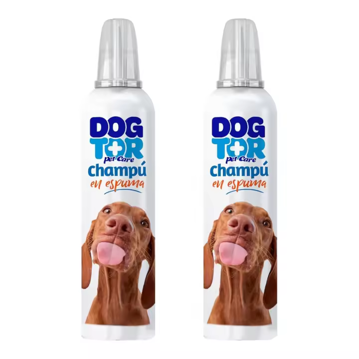 INSTITUTO ESPAÑOL DOGTOR PET CARE Pack de 2 Champús en Espuma Seca 200 ml (400 ml en total) - 1
