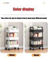 Carrito De Ruedas De Almacenamiento Móvil Estante De Libros Con 5 Niveles Para Cocina Y Dormitorio Carrito De Snacks Multicapa - details 9
