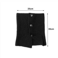 Bufanda De Punto Para Mujer Con Cuello Alto Falso Invierno Resistente Al Viento Desmontable Multifuncional Material De Poliéster - details 1