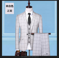 Traje De Tres Piezas Para Hombre Con Rayas Y Cuadros Chaqueta Con Cuello En V Pantalones Elegantes Para Ocasiones Casuales Y De Negocios - details 12
