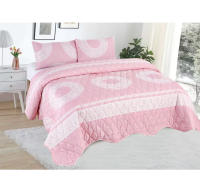 Colcha boutí + 2 fundas de almohada , Estampada para Primavera, Verano, otoño e Invierno. 100% Microfibra 90cmx 135cmx150xcm - details 3