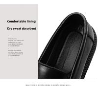 Zapatos De Cuero Para Hombre Mullidos Transpirables Zapatos De Business Casual Con Cubierta De Cuero Suave Suela Suave Para Otoño - details 5