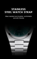 Reloj De Cuarzo Para Hombre PAAZOMU Con Pantalla Luminosa Y Multifuncional Acero Inoxidable Resistente Al Agua Cronógrafo Fecha Estilo Casual - details 11