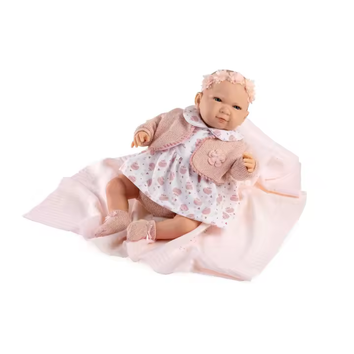 Muñecas Berbesa, Mi pequeño Reborn, muñeca con mantita rosa 45 cm, Muñecas para niñas muñecas juguetes para niñas muñecas recien nacidas muñecas recien nacidos - 1