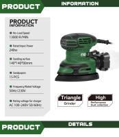 Sábaner Electrico Detalle 230V 240W Con Fuerte Recolección De Polvo Y 15 Piezas De Papel De Herramienta De Pulido PROSTORMER - details 2