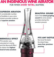 LMETJMA Aerador De Vino 2-en-1 Con Tapa Para Botella De Vino Tinto Mejora El Sabor Decantador De Vino Barra Herramientas Ecológicas - details 2