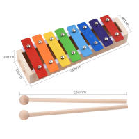 Xilofón De 8 Teclas Tamaño Compacto Glockenspiel Con Placa De Aluminio Colorida Y Mallets De Madera Instrumento De Percusión Musical Regalo - details 5