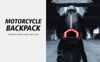 Mochila De Motociclista Para Hombres Impermeable Con Bandas Reflectantes Bolsa De Viaje Expansible Para Senderismo Y Actividades Al Aire Libre - details 0