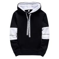 Sudadera De Manga Larga Para Hombre Estampada Con Letras Estilo Casual Primavera Hip Hop Sin Cierre Sudadera Deportiva Con Capucha - details 1