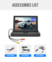 Monitor De Coche Plegable KTYDKP Con Entrada De Video Bidireccional Para Cámara De Retrovisora De Parqueo Y Reversa Pantalla TFT De 5 Pulgadas - details 3