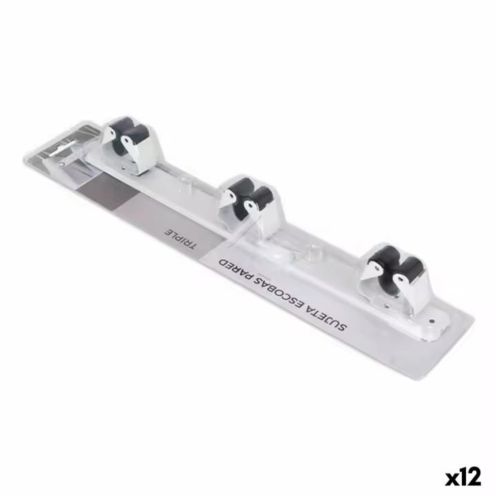 Soporte para Escobas de Pared Confortime 37 cm (12 Unidades) - 1