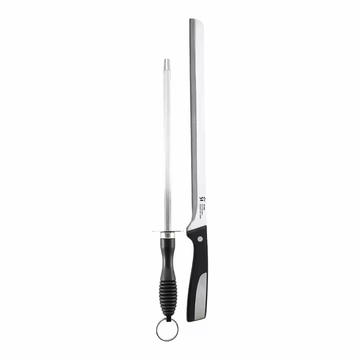 Cuchillo Jamonero San Ignacio SG-4362 Acero Inoxidable Chaira 2 Piezas - 1