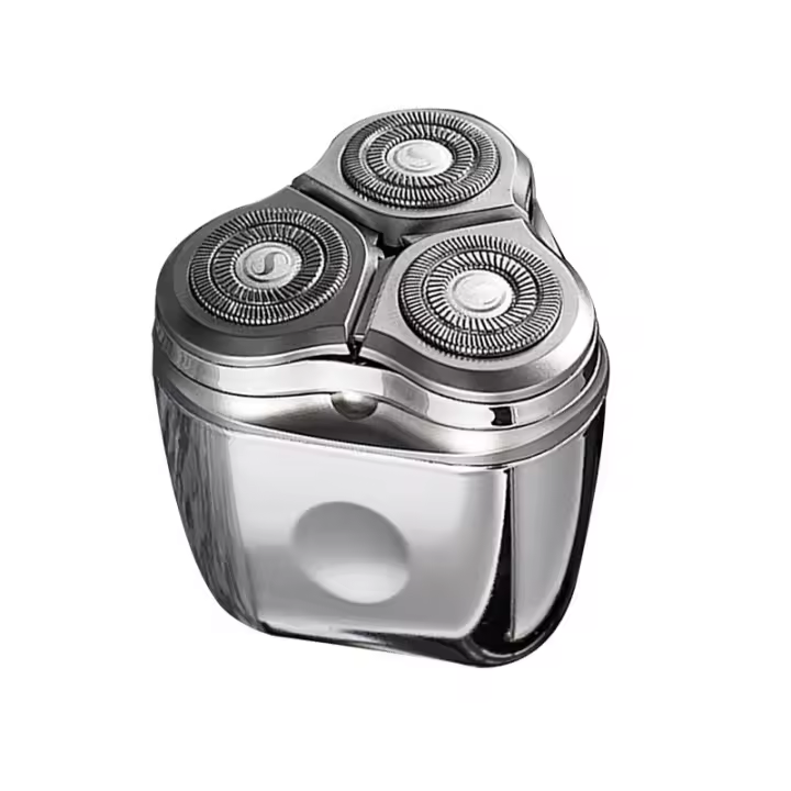 Nueva mini afeitadora portátil de tres hojas, pequeña, de acero, con cañón, lavable y de cuerpo completo. - 1