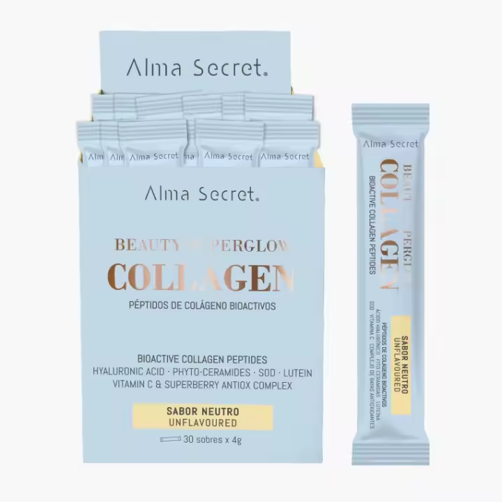 Colágeno sabor a elegir NEUTRO o MANGO y MARACUYÁ - Cabello más grueso, denso y fuerte - Uñas más fuertes - Piel más firme, elástica, tersa y luminosa, arrugas más difuminadas - Mejora de la celulitis y flacidez - Alma Secret - 1
