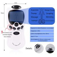 Estimulador Muscular Eléctrico TENS Para Espalda Con Almohadillas De Electrodo Masajeador Eléctrico Para Cuello Y Espalda Uso Doméstico - details 8