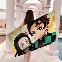 Toalla De Playa Demon Slayer Para Niños Toalla De Baño Personalizada Toalla De Piscina Regalo De Vacaciones Toalla De Picnic Toalla De Fiesta Tamaño 30x60 Cm Material Poliéster/Celulosa Absorbente Y Secado Rápido - details 10