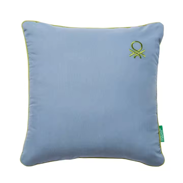 Cojín United Colors Of Benetton 45x45cm Azul Oscuro 300gr 100% Algodón - 1