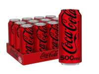 Coca-Cola Nacional Sabor Original ZERO, Refresco de Cola - Pack de 12 Latas 500 ml ZERO Sabor Garantizado - details 0
