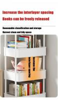 Organizador De Cocina Trolley De 3/4 Estante Con Ruedas Para Almacenamiento En Espacios Estrechos De Hogar Móvil Para Dormitorio Y Snacks - details 6