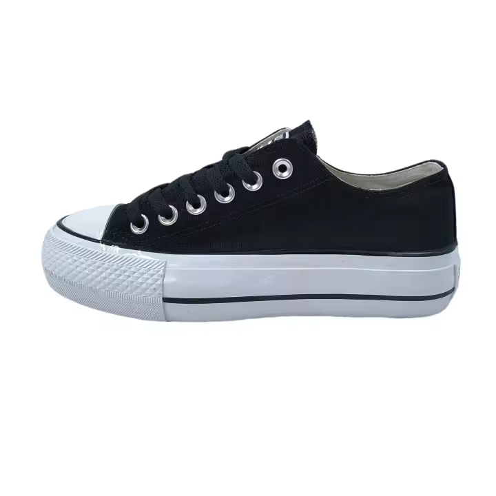 ANDY-Z  AW0164 Negro Zapatillas de lona  negro para  mujer.  plataforma suela - 1