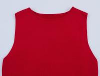 ZBZA Vestido Largo De Mujer Patchwork Tejido Suave Cuello Redondo Sin Mangas A-Line Caída Media Pierna Primavera Verano Moda Casual - details 3